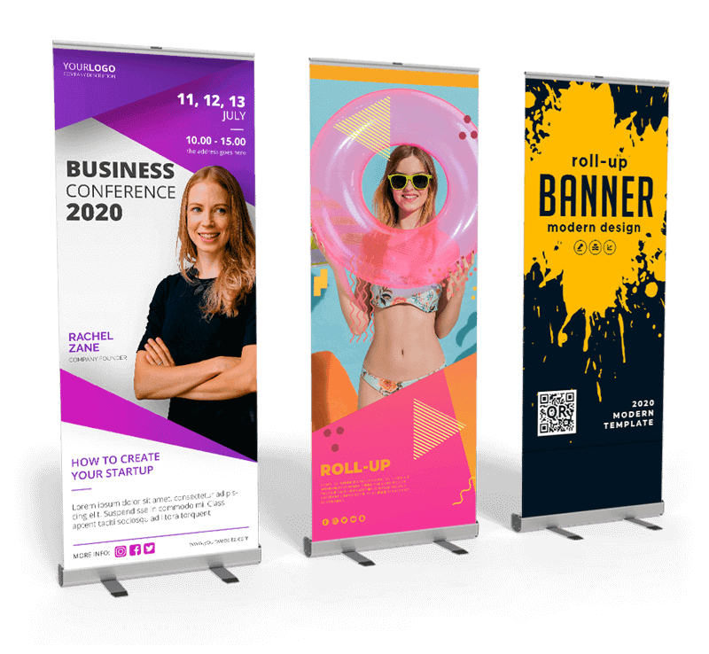 Bulk pull up banners by Printerman